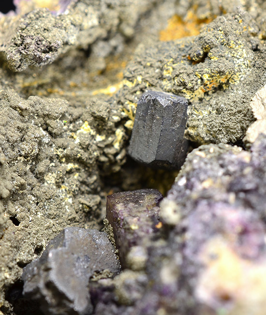 Stephanite - Lorenz Stehender, 3.Sohle,  Sauberg Mine, Ehrenfriedersdorf, Erzgebirge, Saxony, Germany