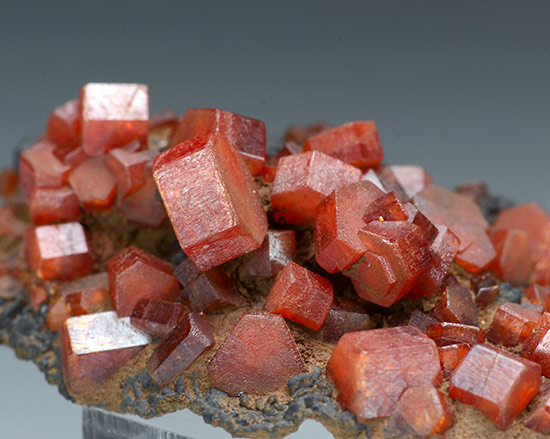 Vanadinite - Vein 12, Jbel Tadaout, Taouz, Er Rachidia Province, Mekn�s-Tafilalet Region, Morocco