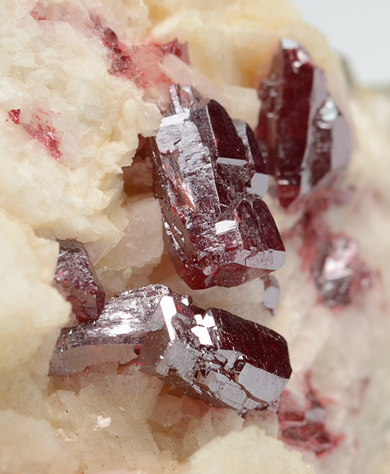 Cinnabar on Dolomite - Tongren Mine, Tongren Co., Tongren Prefecture, Guizhou Province, China