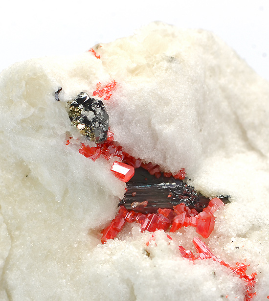 Realgar,Sartorite - Lengenbach Quarry - Binnatal - Wallais - Switzerland (Type Locality)