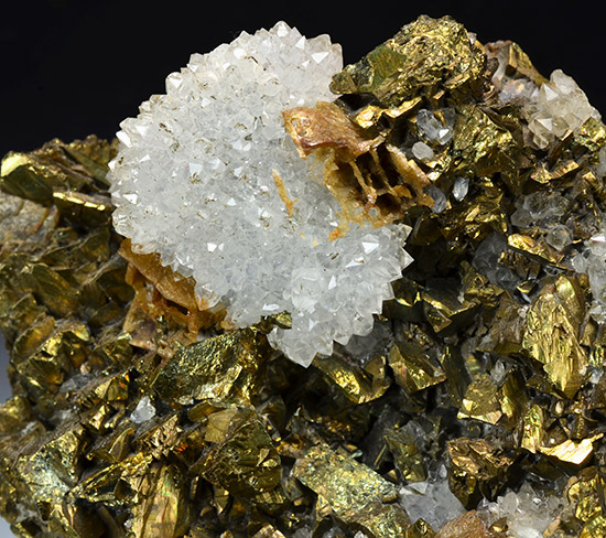 Chalcopyrite with Quartz - Cornwall, England, UK