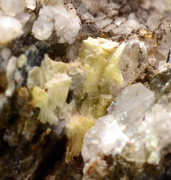 Asbecasite - Wanni glacier - Scherbadung area, Kriegalp Valley, Binn Valley, Wallis, Switzerland (TYPE LOCALITY)