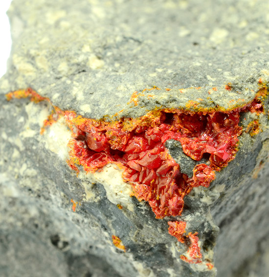 Realgar - M.te Sughereto Quarry - Sasso di Furbara, Furbara, Cerveteri, Rome Province, Latium, Italy
