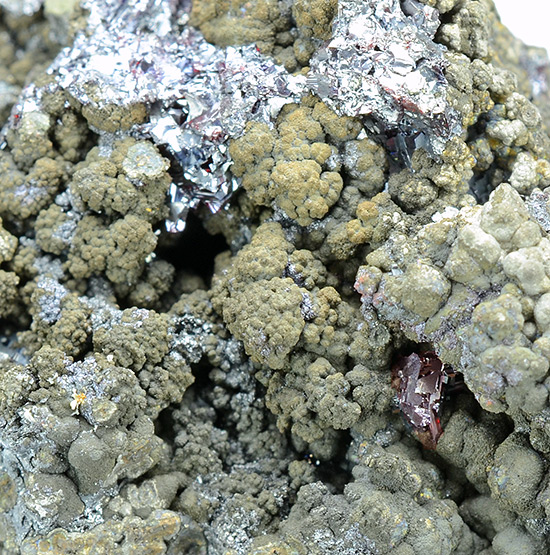 Proustite with Skutterudite - Alberoda Schact 186 - Schlema - Erzgebirge - Sassony - Germany