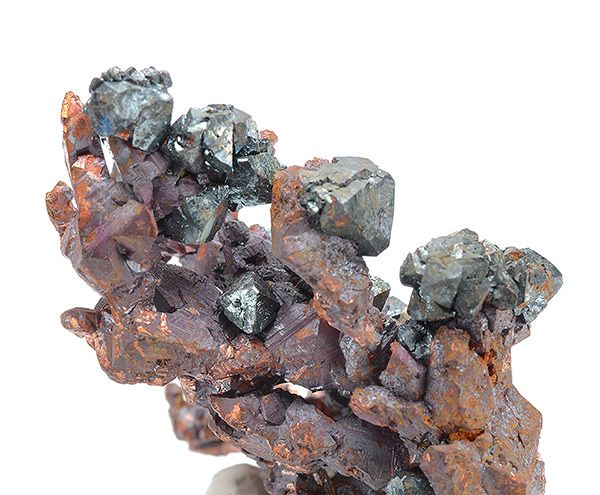 Copper with Cuprite - Poteryaevskoe Mine, Rubtsovskoe, Rudnyi Altai, Western-Siberian Region, Russia