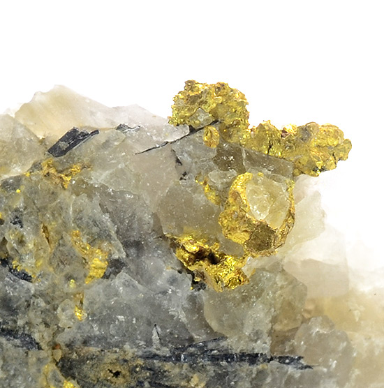 Orthobrannerite over gold - Brusson mine - Brusson - Ayas Valley - Aosta Valley - Italy