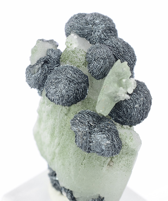 Hematite on Adularia - Fibbia, Fontana, Airolo, Central St Gotthard Massif, Leventina, Ticino, Switzerland