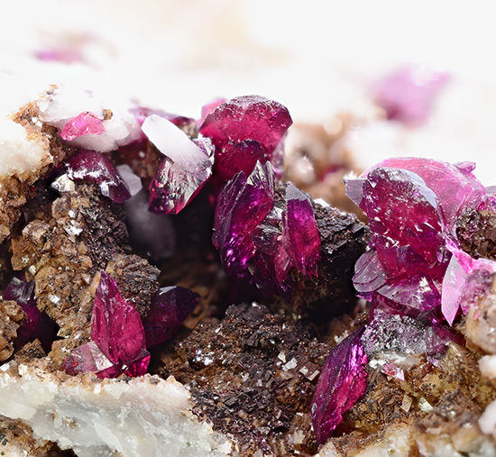 Roselite with Cobaltaustinite - Bou Azer District , Tazenakht, Ouarzazate Province, Souss-Massa-Dra� Region, Morocco