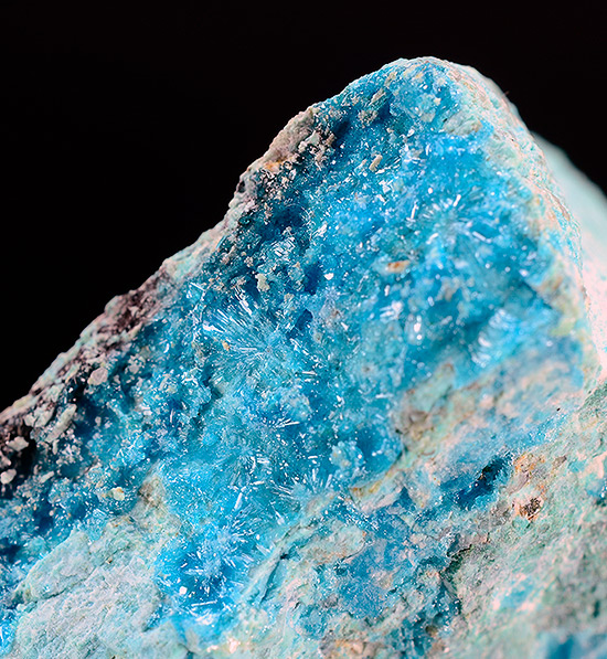 Caledonite with Chlorargyrite - Victoria Segunda mine,  Pampa del Tamarugal,  El Tamarugal province,  Tarapac� Region,  Chile