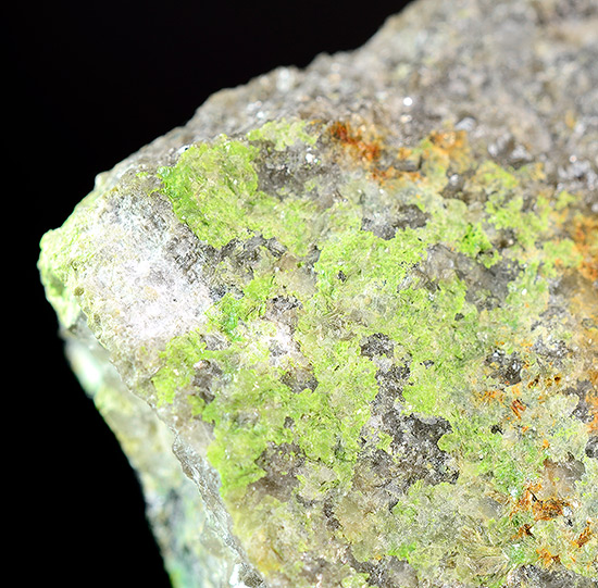 Arthurite - Hingston Down Consols, Clitters United Mines, Gunnislake, Calstock, Cornwall, England, UK