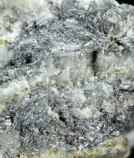 Scainiite - Dimitrij vein, Ľudov�t adit, D�brava Sb deposit, D�brava, Liptovsk� Mikul� District, �ilina Region, Slovakia