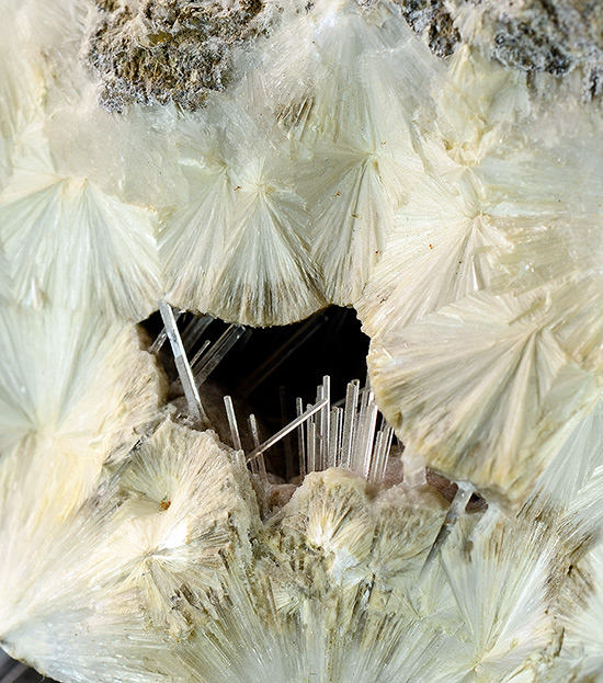 Pectolite with Natrolite - Tierno-Mori, Trento Province, Trentino-Alto Adige, Italy (Type Locality)