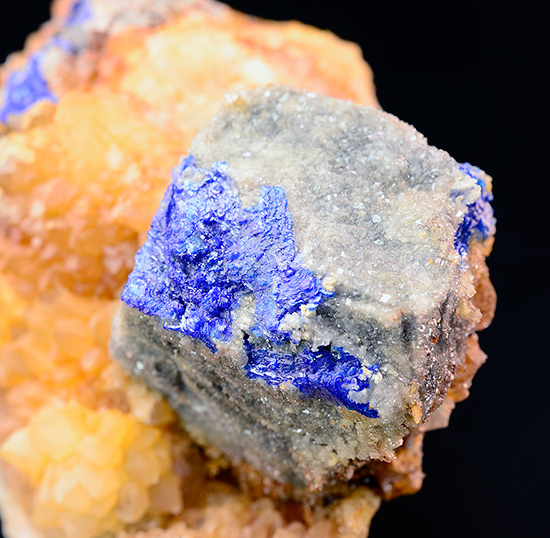 Linarite - Sunshine No. 1 Tunnel, Blanchard Hill, Bingham Area, Socorro Co. - New Mexico - USA
