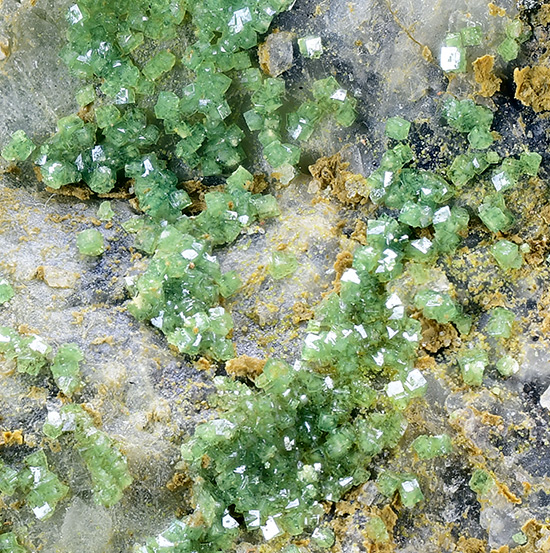 Pharmacosiderite - Perdaniedda Mine, Oridda valley, Domusnovas, Carbonia-Iglesias, Sardinia, Italy