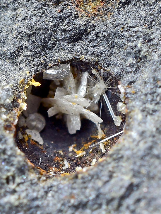 Laurionite (TL) with Fiedlerire (TL) - Lavrion Port slag locality, Lavrion, Lavrion slag localities, Lavreotiki, East Attica, Attica, Greece