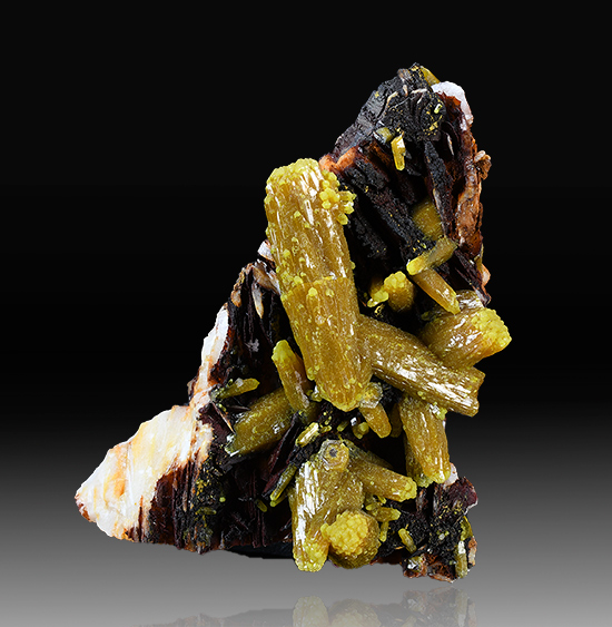 Pyromorphite - Les Farges mine, Ussel, Limousin, France
