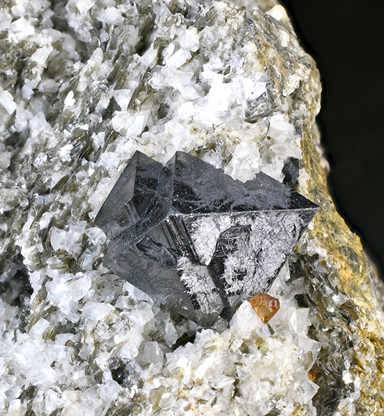 Magnetite with Anatase - Gorb, L�rchultini, Binn, Goms, Valais, Switzerland