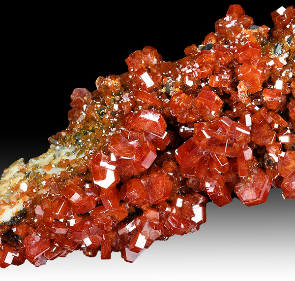 Vanadinite - Mibladen, A�t Oufella Ca�dat, Midelt Cercle, Midelt Province, Dr�a-Tafilalet Region, Morocco