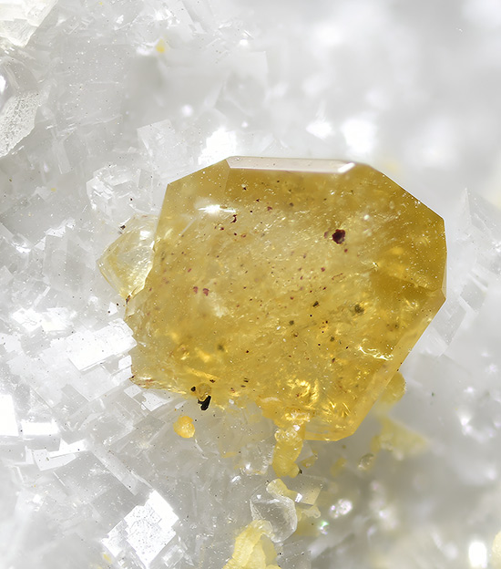 Monazite-(Ce) - Trimouns Talc Mine, Luzenac, Ari�ge, Midi-Pyr�n�es, France