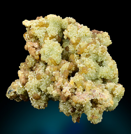 Mimetite on Smithsonite - Tsumeb Mine, Tsumeb, Otjikoto region - Namibia