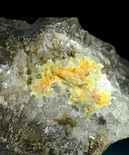 Mereheadite - Torr Works Quarry, Cranmore, Mendip, Somerset, England, UK (TL)