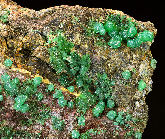 Cuprian Adamite - Lavrion, Attik� Prefecture, Greece