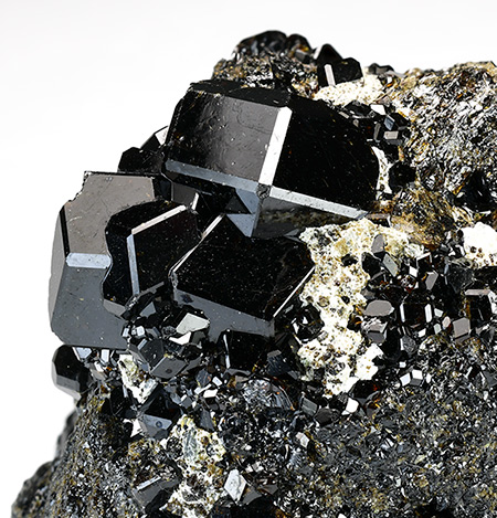 Andradite var. Melanite - Sokolovskoe Iron Mine, Rudny, Kostanay Region, Kazakhstan