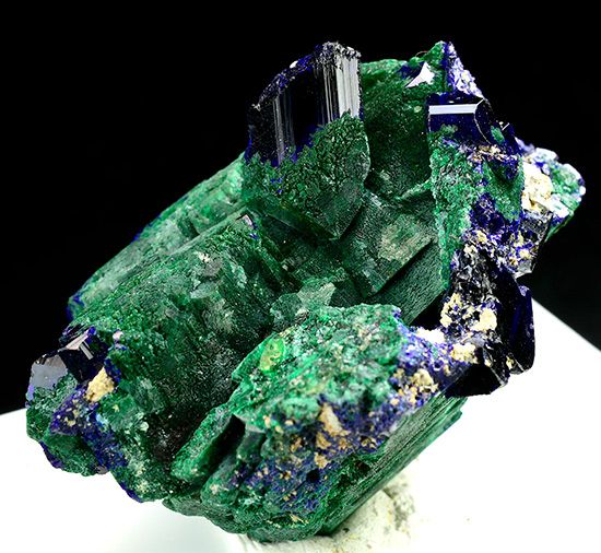 Malachite pseudomorph after Azurite - Tsumeb Mine, Tsumeb - Otjikoto Region,  - Namibia