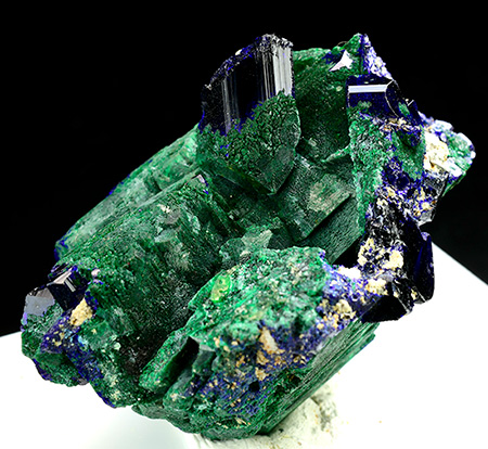 Malachite pseudomorph after Azurite - Tsumeb Mine, Tsumeb - Otjikoto Region,  - Namibia