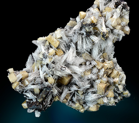 Bultfonteinite with Olmiite - N'Chwaning II Mine, Kuruman, Kalahari manganese field, Northern Cape, South Africa