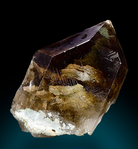 Roscoelite in quartz  - Brazil